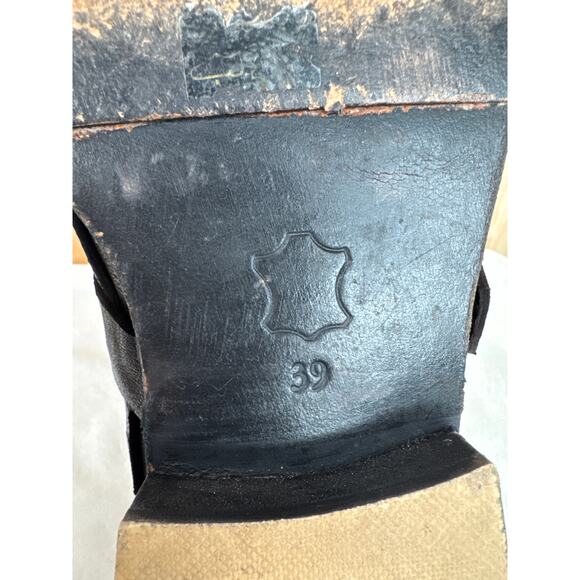 Free People Outsider Moto Boots US 8.5/EU 39 Brown/Black Leather Women Boho - Picture 8 of 10